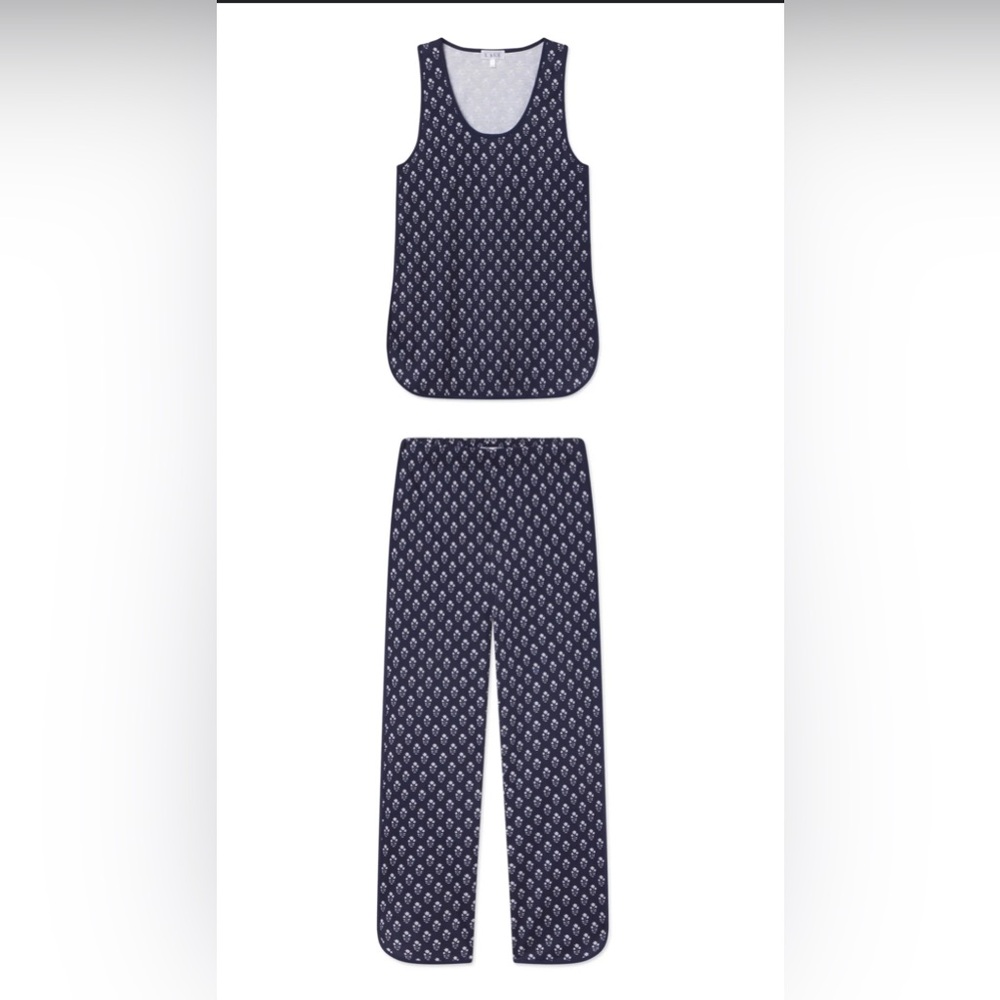 Lake Navy Blue Pajama Set XL